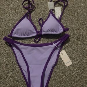 Elegant Lavender Bikini Set
